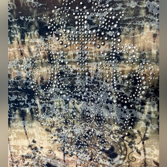 Reba Embellished Sheer Tunic Style Top - S - Picture 4 of 5